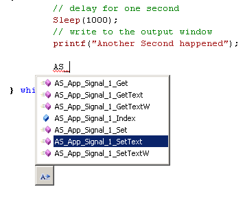 Application Signal Functions
